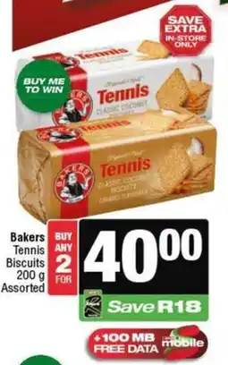 KwikSpar Bakers Tennis Biscuits Assorted offer