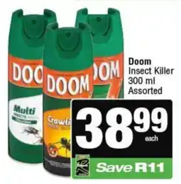KwikSpar Doom Insect Killer Assorted offer