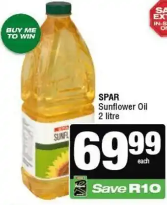 KwikSpar SPAR Sunflower Oil offer