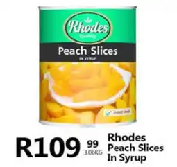Take 'n Pay Rhodes Peach Slices In Syrup offer