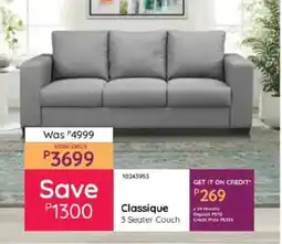 Bradlows Classique 3 Seater Couch offer