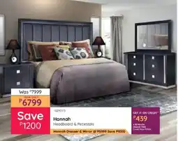 Bradlows Hannah Headboard & Pedestals offer