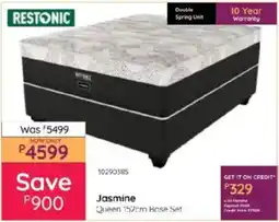 Bradlows Restonic Jasmine Queen 152cm Base Set offer