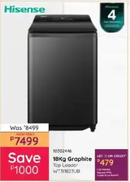 Bradlows Hisense Graphite Top Loader offer