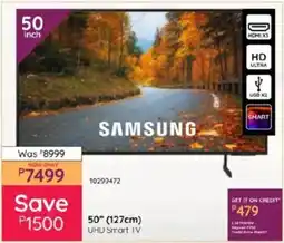 Bradlows Samsung 50" 127cm UHD Smart TV offer