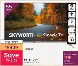 Bradlows Skyworth 55" 140cm UHD Smart TV offer