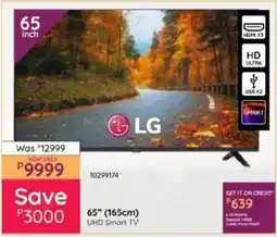 Bradlows LG 65" 165cm UHD Smart TV offer