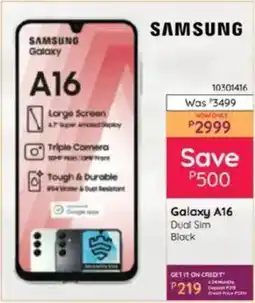 Bradlows Samsung Galaxy A16 offer