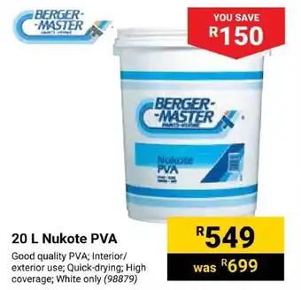 Builders Trade Depot BERGERMASTER Nukote PVA offer