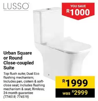 Builders Trade Depot LUSSO Urban Square or Round Close-coupled Suite offer