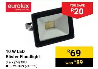 Builders Trade Depot Eurolux 10 W LED Blister Floodlight offer