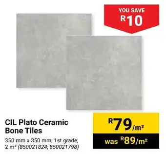 Builders Trade Depot CIL Plato Ceramic Bone Tiles offer