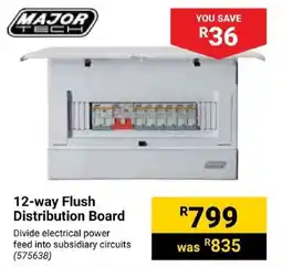 Builders Trade Depot Major Tech 12-way Flush Distribution Board offer