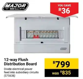 Builders Trade Depot Major Tech 12-way Flush Distribution Board offer