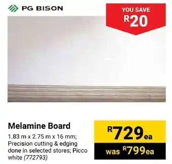 Builders Trade Depot PG BISON Melamine Board offer