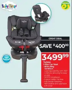 Baby City Baby Things Twister I-Size Car Seat offer