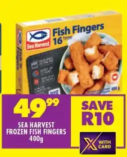 Shoprite SEA HARVEST FROZEN FISH FINGERS 400g offer