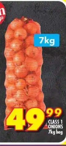 Shoprite CLASS 1 ONIONS 7kg bag offer