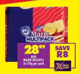 Shoprite RISI MARIE BISCUITS 3x150g per pack offer