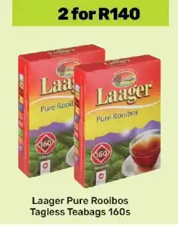 Game Laager Pure Rooibos Tagless Teabags 160s offer