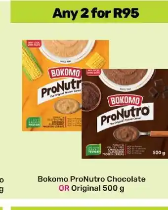Game Bokomo ProNutro Chocolate OR Original 500 g offer