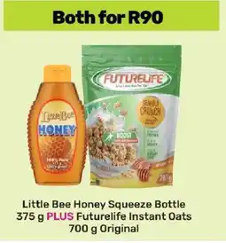 Game Little Bee Honey Squeeze Bottle 375 g PLUS Futurelife Instant Oats 700 g Original offer