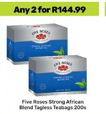 Game Five Roses Strong African Blend Tagless Teabags 200s offer
