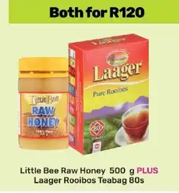 Game Little Bee Raw Honey 500g PLUS Laager Rooibos Teabag 80s offer