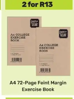 Game A4 72-Page Feint Margin Exercise Book offer