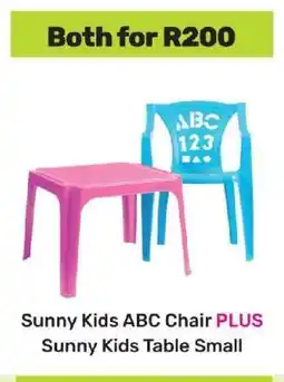 Game Sunny Kids ABC Chair PLUS Sunny Kids Table Small offer