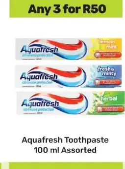 Game Aquafresh Toothpaste 100 ml Assorted offer