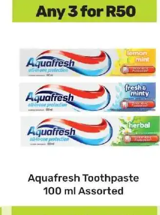 Game Aquafresh Toothpaste 100 ml Assorted offer