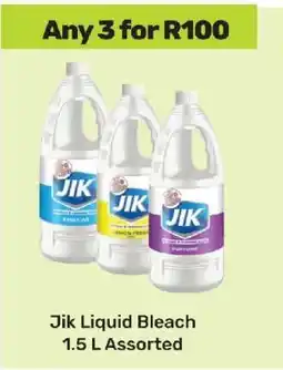 Game Jik Liquid Bleach 1.5 L Assorted offer