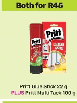 Game Pritt Glue Stick 22 g PLUS Pritt Multi Tack 100 g offer