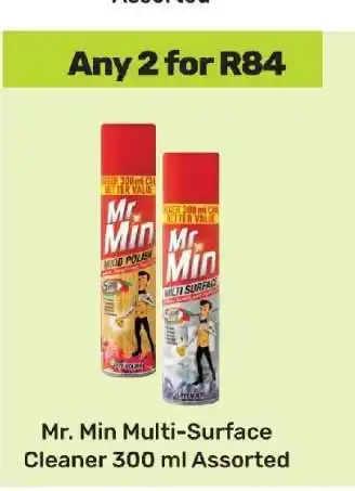 Game Mr. Min Multi-Surface Cleaner 300 ml Assorted offer