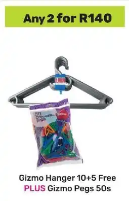Game Gizmo Hanger 10+5 Free PLUS Gizmo Pegs 50s offer