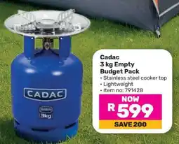 Game Cadac 3 kg Empty Budget Pack offer