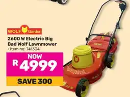 Game 2600 W Electric Big Bad Wolf Lawnmower offer