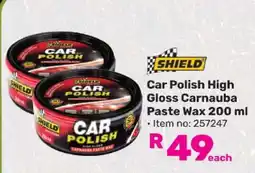 Game Shield Car Polish High Gloss Carnauba Paste Wax 200 ml offer