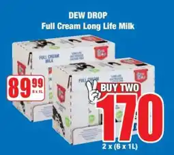 Boxer DEW DROP Full Cream Long Life Milk offer
