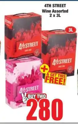 Boxer 4TH STREET WINE ASSORTED 2 x 3L offer