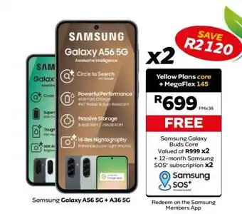 MTN Samsung Galaxy A56 5G + A36 5G offer
