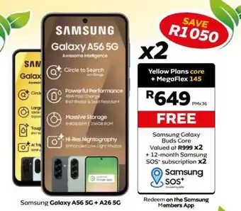 MTN Samsung Galaxy A56 5G + A26 5G offer