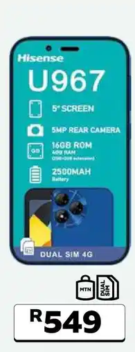 MTN Hisense U967 offer