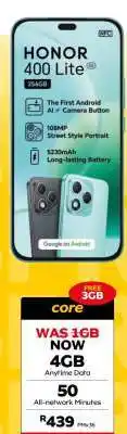 MTN HONOR 400 Lite 256GB offer
