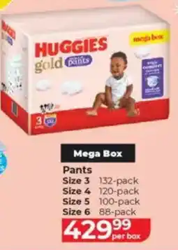 Baby City Huggies Gold Mega Box Pants offer