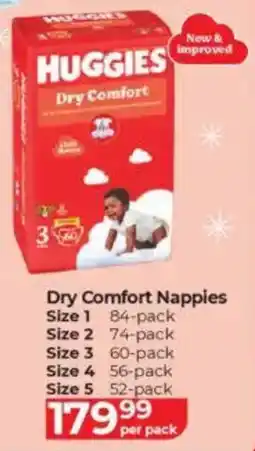Baby City Huggies Dry Comfort Nappies offer