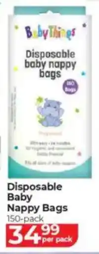 Baby City Baby Things Disposable Baby Nappy Bags offer