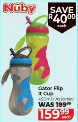 Baby City Nuby Gator Flip It Cup Assorted offer