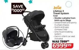 Baby City Joie Litetrax 3 Travel System Coal offer